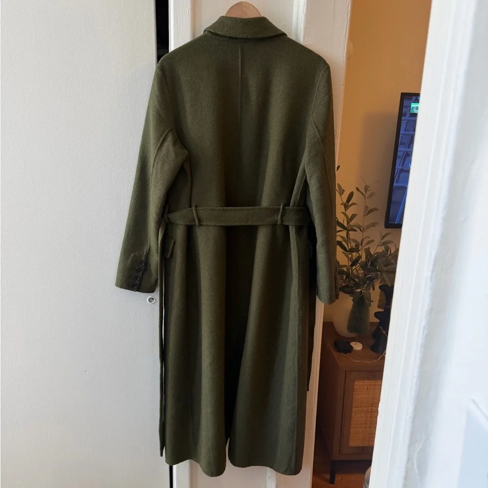 We The Free Olive Green Long Buttoned Down Jacket - Picture 2 of 4